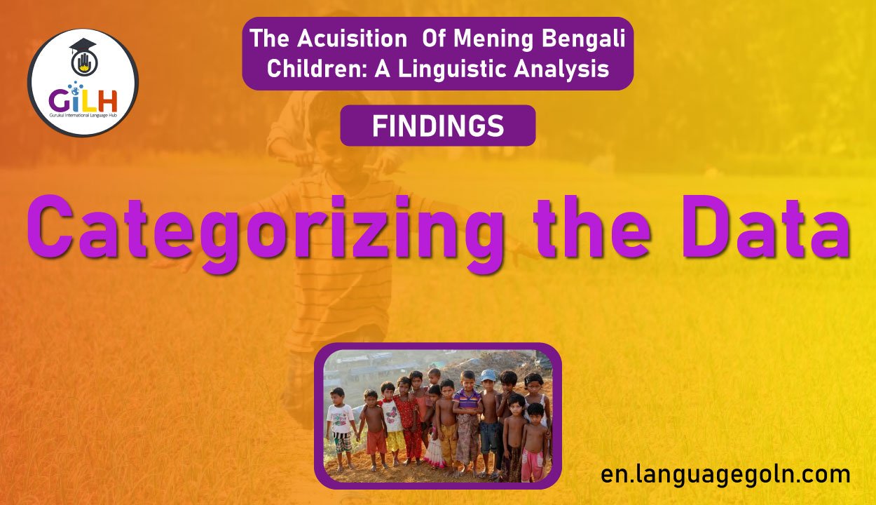 Categorizing the data