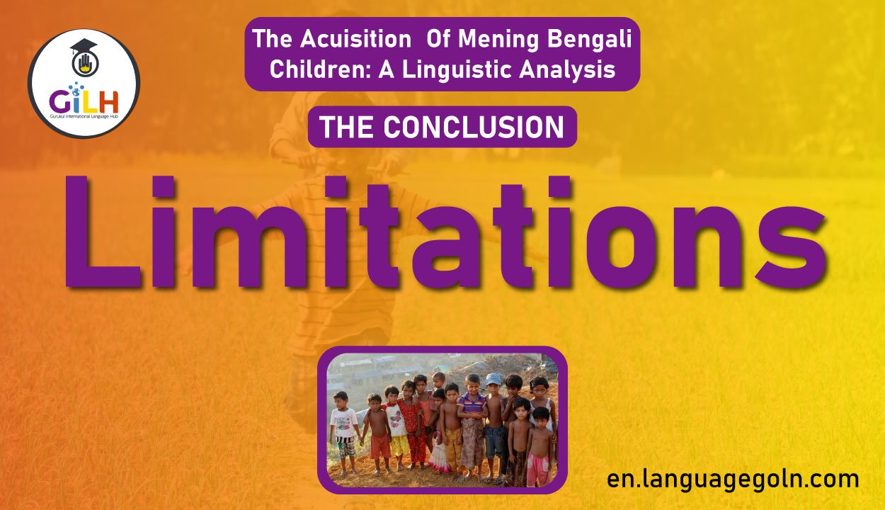 The Conclusion Limitations