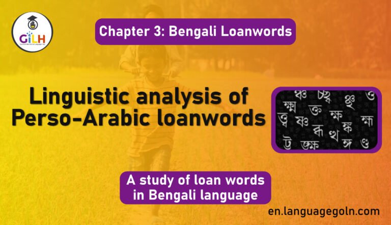 Linguistic analysis of Perso-Arabic loanwords