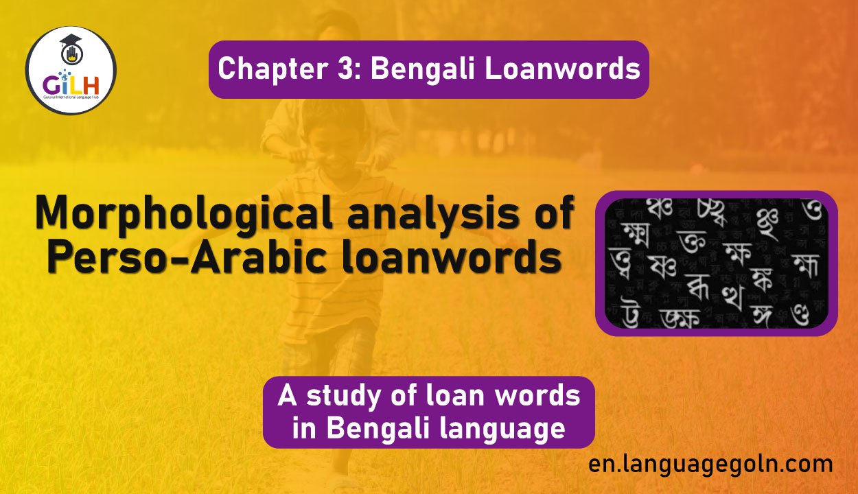 Morphological analysis of Perso-Arabic loanwords
