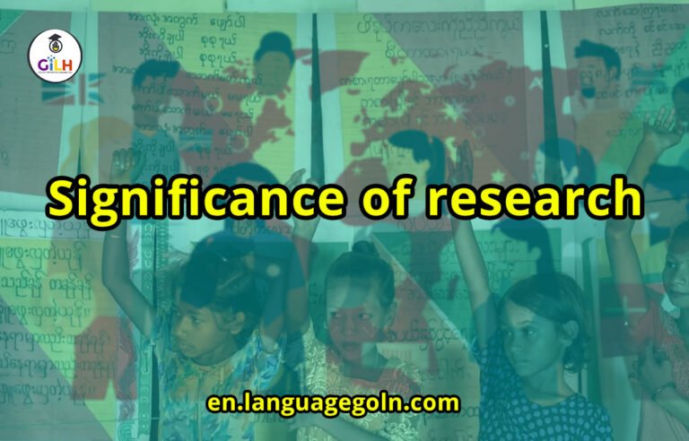 Significance of research